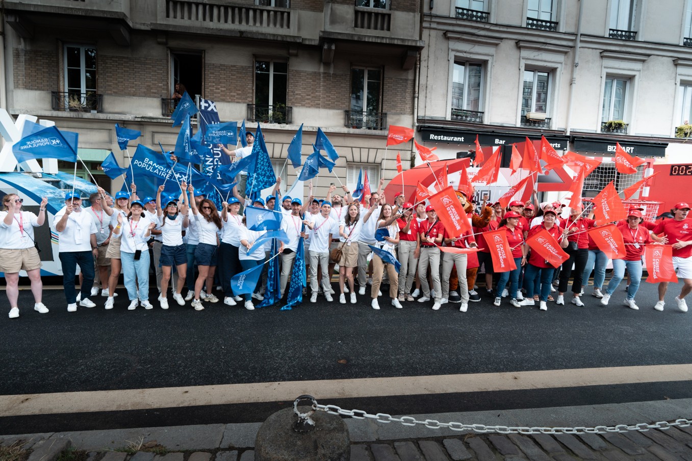 Relais de la flamme - Banque Populaire et Caisse d'Epargne - Equipes d'animation